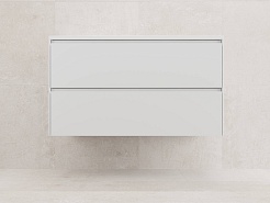 Style Line Тумба с раковиной Лима 100 Plus подвесная эмаль белая матовая – фотография-3